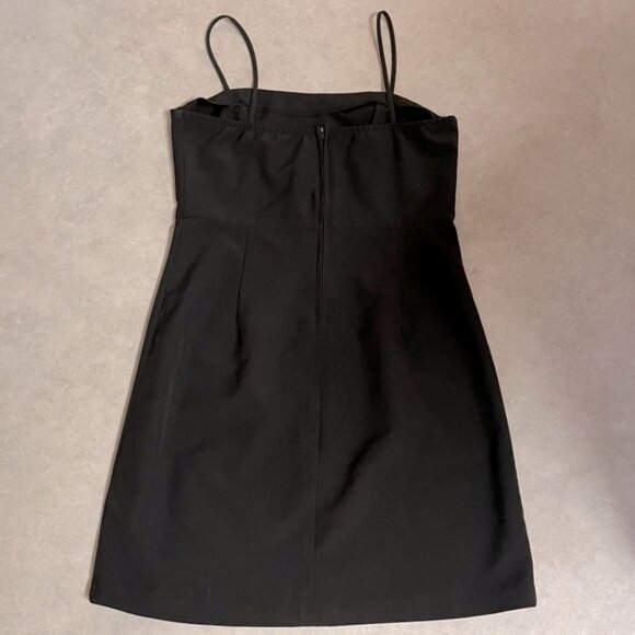 Twik SIMONS Black Sheath Mini Dress Spaghetti Strap MEDIUM - Picture 4 of 6
